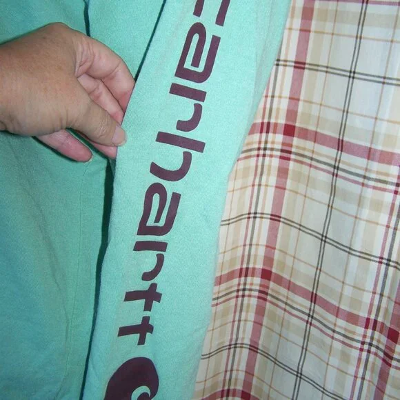 Carhartt LS Loose Fit Shirt Sz XL (16-18) - Green - Picture 3 of 5